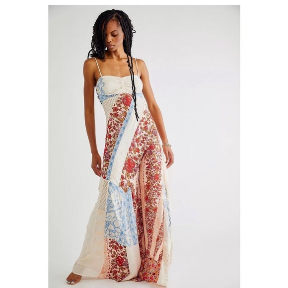 Free people Gianna Patchwork Jumpsuit - Picture 2 of 4